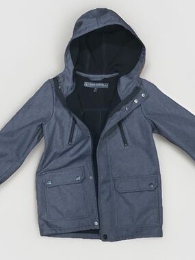 Urban Republic Boys Hooded Softshell Jacket Zip Button Size S (8) NWOT SKU 053